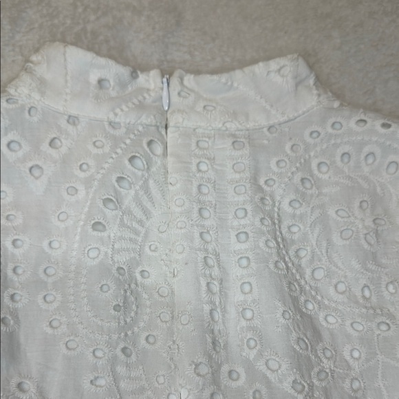 Altar'd State White Ruffled Tiered Mini Dress Size M - Picture 15 of 16